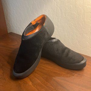 Puma S+ARCK Black Fur Slip-on Sneakers
